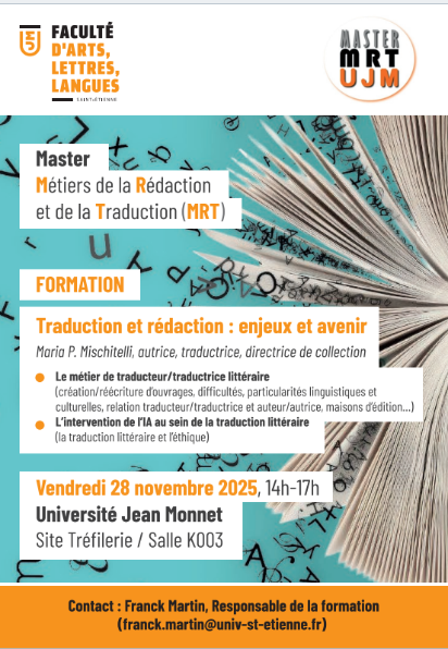 affiche de l'&eacute;v&eacute;nement avec programme